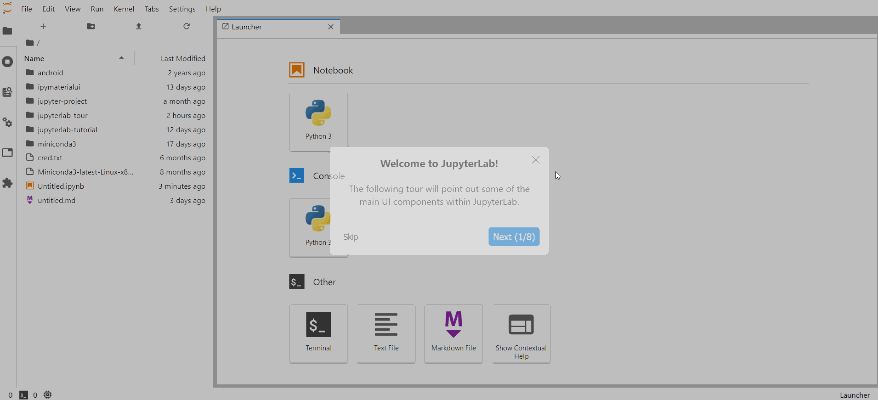 JupyterLab Quick Walkthrough