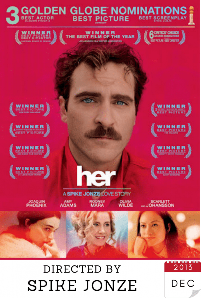 Her (IMDB Rating — 8/10)