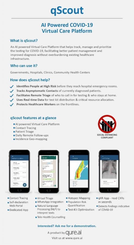 qScout — AI-Powered COVID-19 Virtual Care Platform